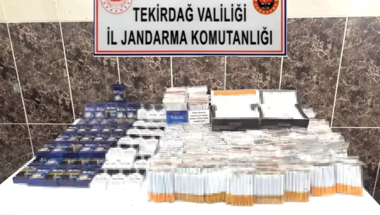 Malkara’da Kaçak Makaron Operasyonu