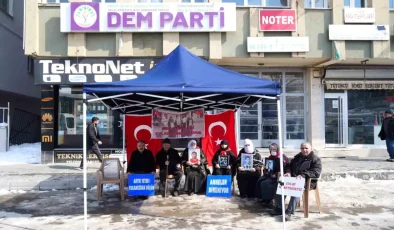 Muş’ta Ailelerden PKK’ya Tepki Evlat Nöbeti