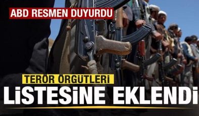 ABD resmen duyurdu! Terör örgütleri listesine ekledi