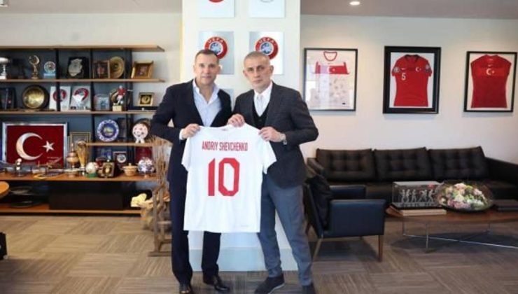 Andriy Shevchenko’dan TFF Başkanı Hacıosmanoğlu’na ziyaret