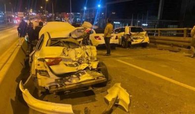 Ankara’da zincirleme kaza! 9 araç birbirine girdi