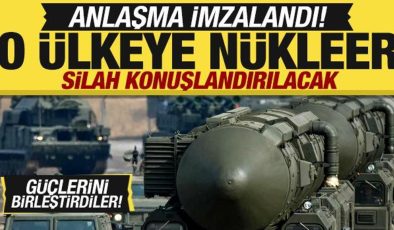 Anlaşma imzandı! O ülkeye nükleer silah konuşlandırılacak! Güçlerini birleştirdiler