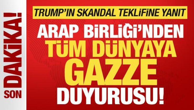 Arap Birliğinden tüm dünyaya son dakika Gazze duyurusu! Trump’a kötü haber