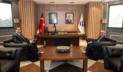Başkan Yılmaz’dan Doğan ve Türkçüoğlu’na hayırlı olsun ziyareti