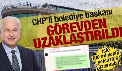 Beykoz Belediye Başkanı görevden uzaklaştırıldı