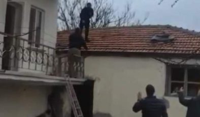 Çatıda kıstırılan aranan şahıs: “10 sene yattım bir daha yatamam”