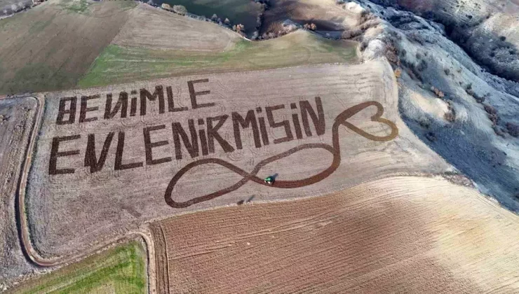 Çiftçiden Eşsiz Evlilik Teklifi