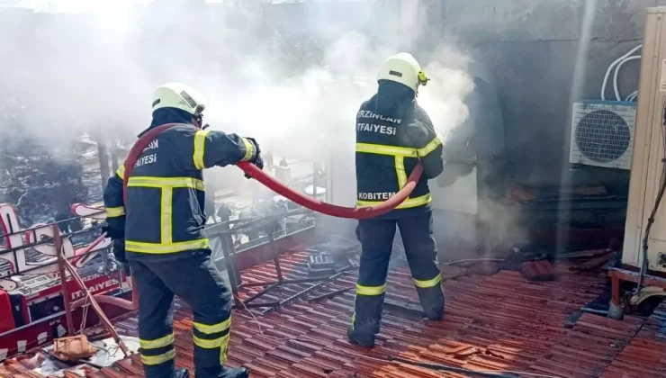 Erzincan’da Lokanta Yangını