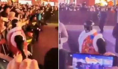 Festivalde arızalanan robot kalabalığa saldırdı