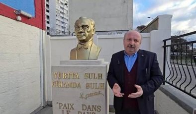 Fransa’daki ilk Atatürk büstü çalınmıştı: Yenisi getirildi