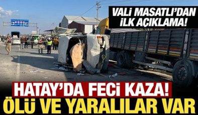 Hatay’da feci kaza: Ölü ve yaralılar var!