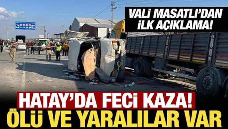 Hatay’da feci kaza: Ölü ve yaralılar var!