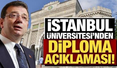 İstanbul Üniversitesi’nden İmamoğlu’nun ‘sahte diploma’ soruşturması hakkında açıklama