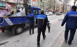 Kütahya’da Zabıta Ekipleri Kaldırım İhmaline Müdahale Etti