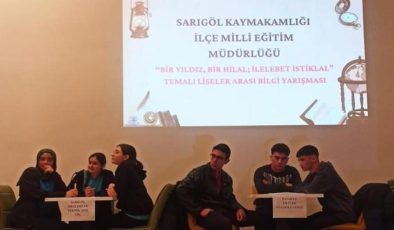 Manisa’da liseliler bilgi yarışmasında kıyasıya mücadele etti!