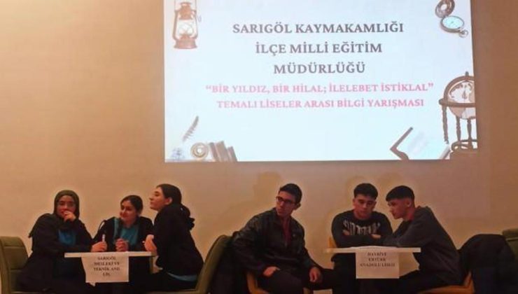 Manisa’da liseliler bilgi yarışmasında kıyasıya mücadele etti!