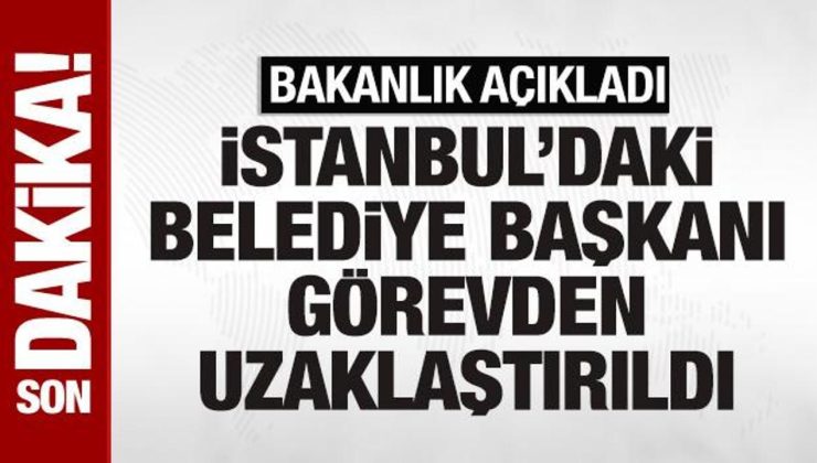Son dakika! Beykoz Belediye Başkanı görevden uzaklaştırıldı