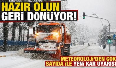 Son dakika: Hazırlanın, geri dönüyor! Meteoroloji’den yeni kar uyarısı geldi…