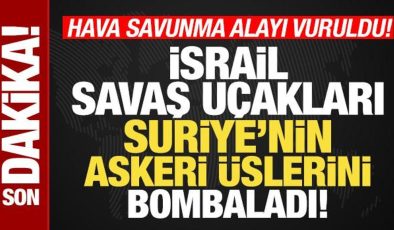 Son dakika: İsrail savaş uçakları, Suriye’nin hava savunma sistemlerini vurdu!