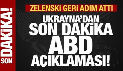 Son dakika: Ukrayna’dan son dakika ABD açıklaması! Zelenski geri adım attı