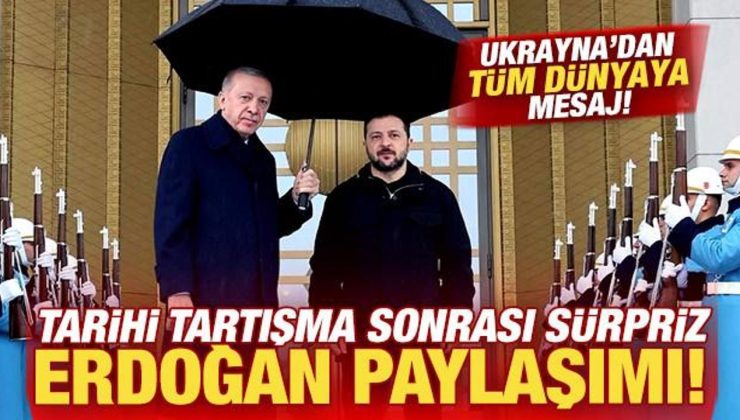 Tarihi tartışma sonrası Ukrayna’dan Erdoğan paylaşımı! Tüm dünyaya mesaj