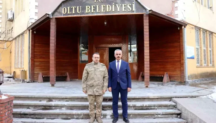 Tuğgeneral Engin Avcı’dan Oltu Belediye Başkanı’na Ziyaret