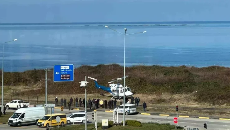 Vakfıkebir’de Helikopter Korkuttu
